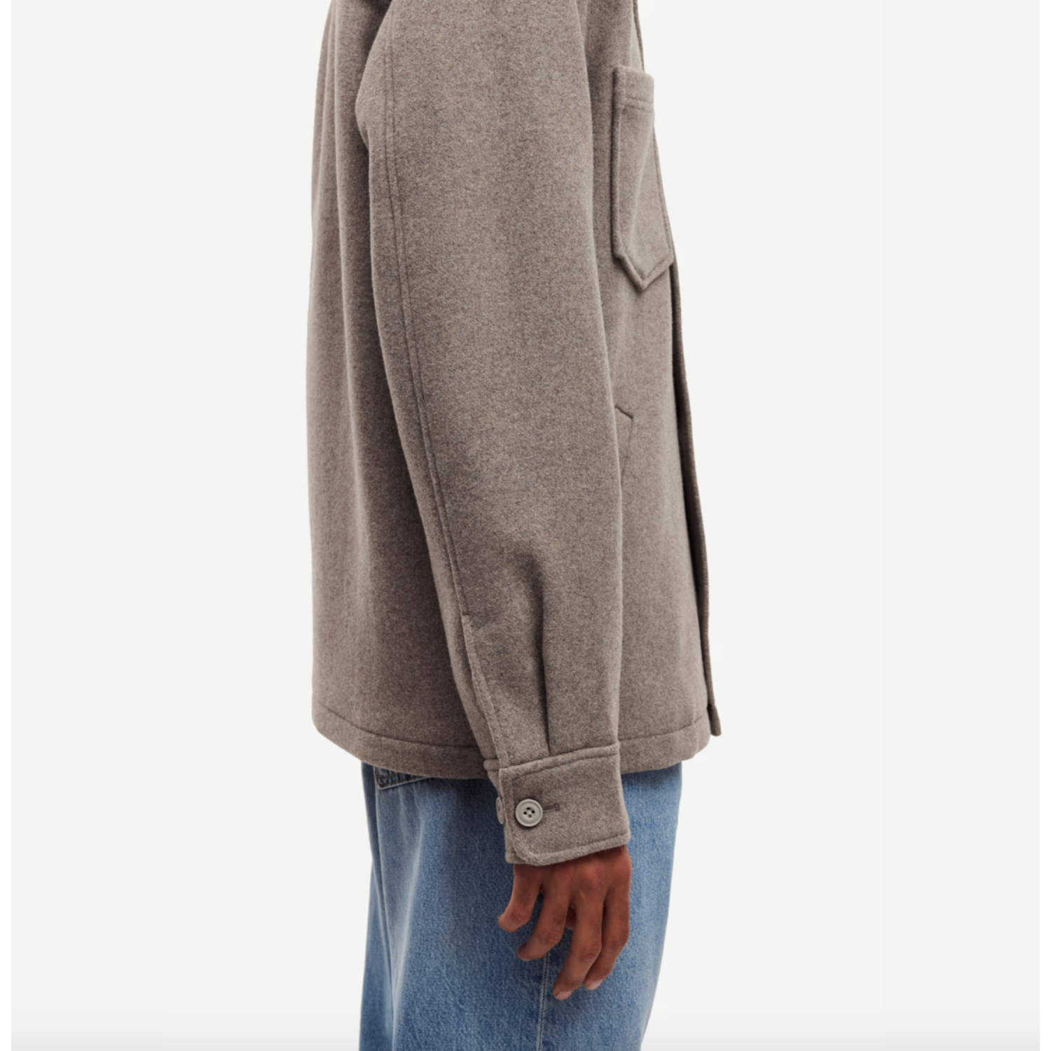 Samsoe Samsoe Pally Shirt Jacket Elephant Skin - Afbeelding 2