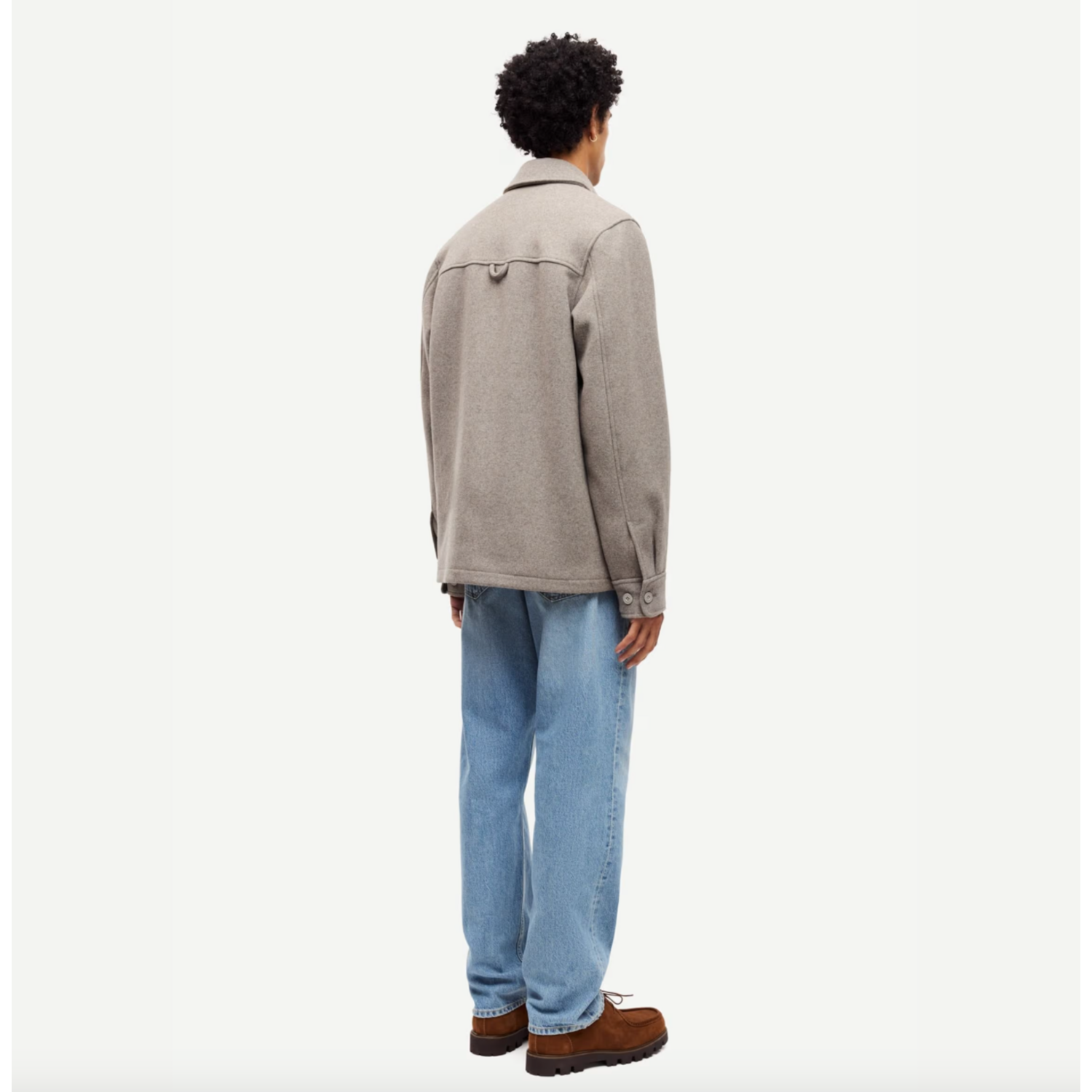 Samsoe Samsoe Pally Shirt Jacket Elephant Skin - Afbeelding 3