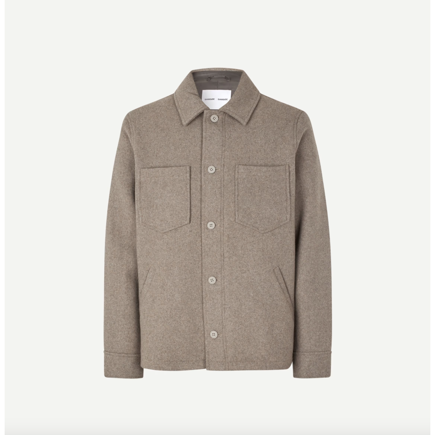 Samsoe Samsoe Pally Shirt Jacket Elephant Skin - Afbeelding 6