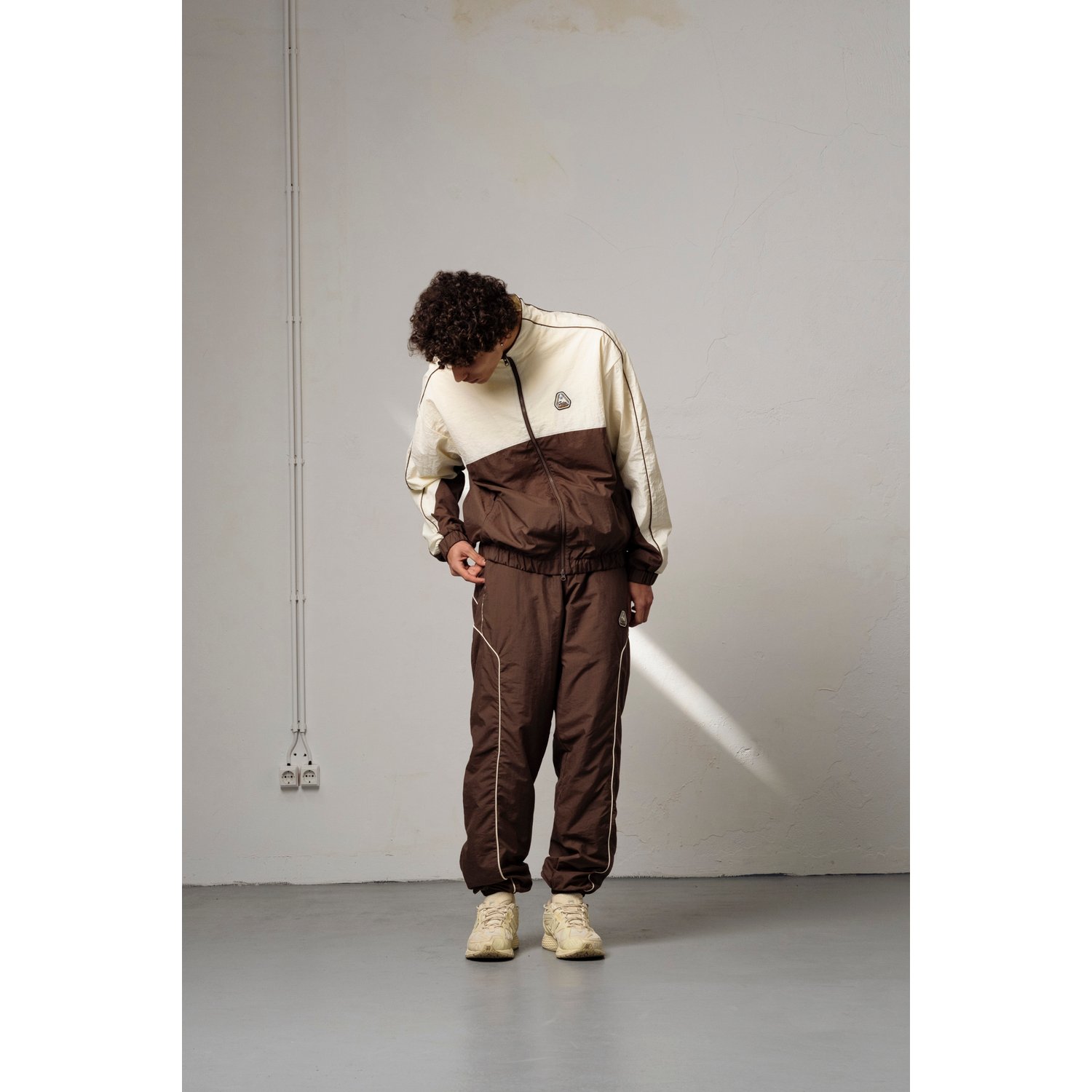 Goodies Sportive New Patched Tracksuit Jacket Brown White - Afbeelding 3