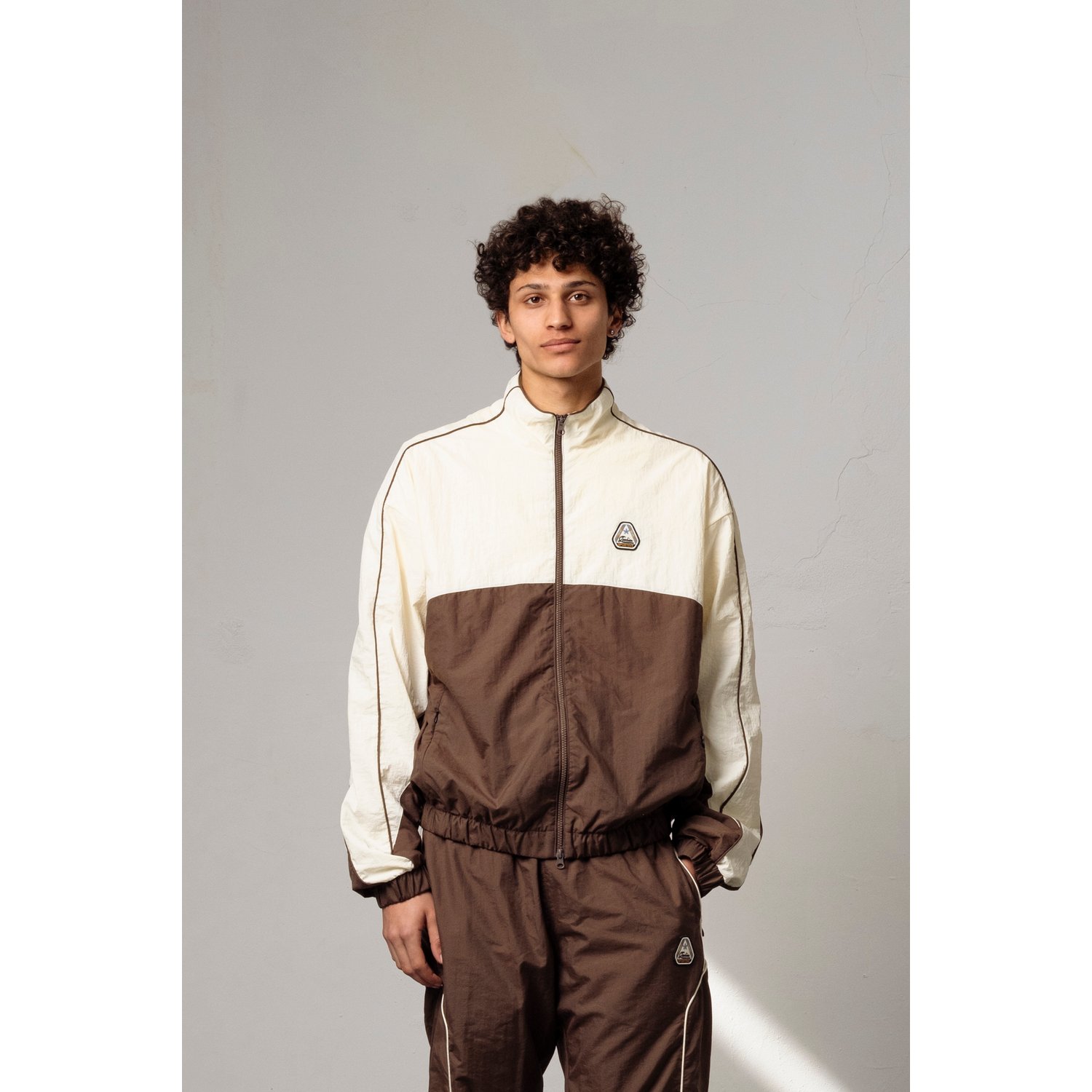 Goodies Sportive New Patched Tracksuit Jacket Brown White - Afbeelding 2