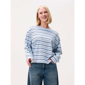 Catwalk Junkie Striped Long Sleeve Blue