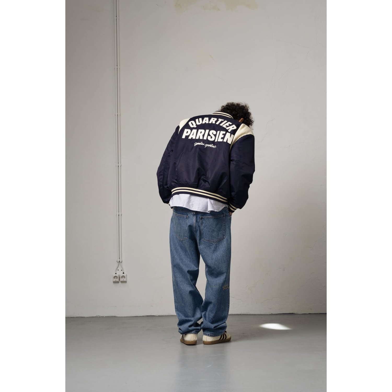 Goodies Sportive Quartier Parisien Bomber Navy - Afbeelding 2