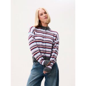 Catwalk Junkie Striped Cardigan Multi Color