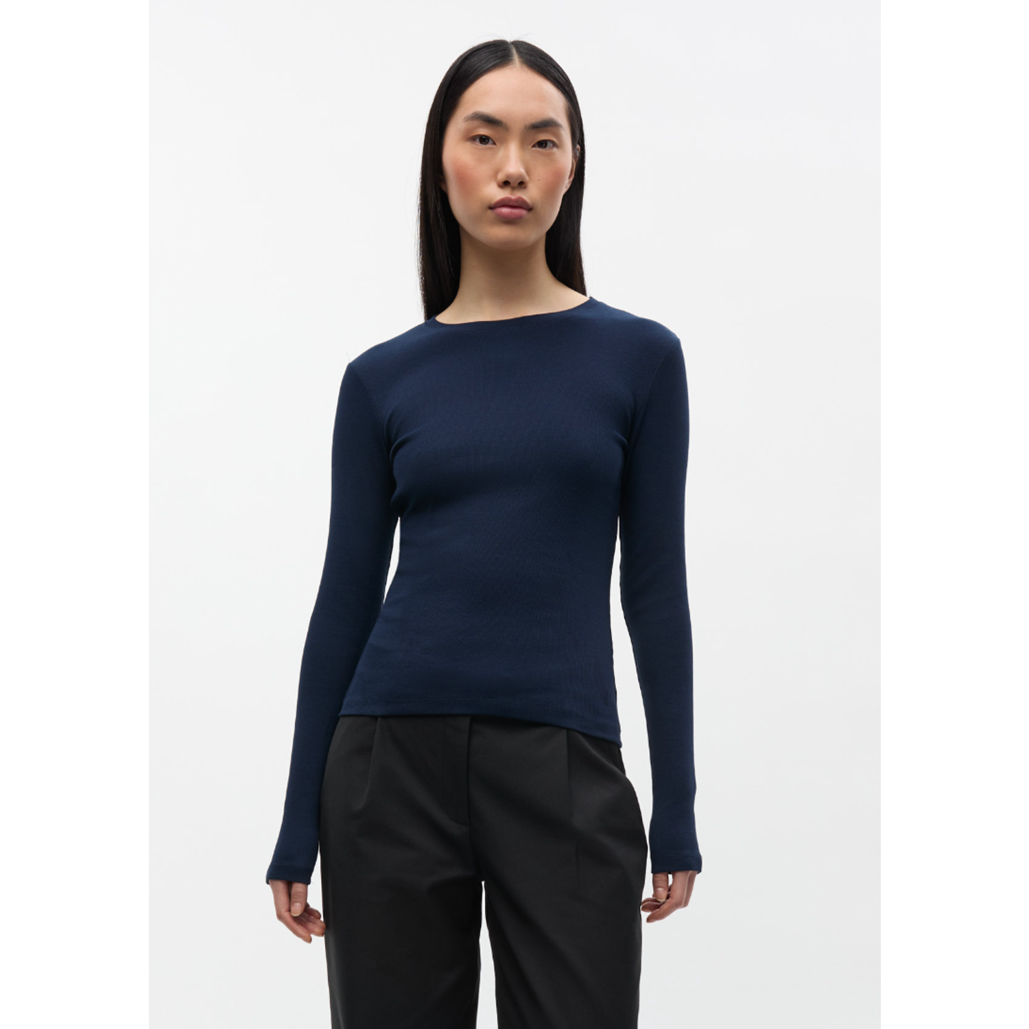 Envii Enally LS O-N Tee Navy Blazer - Afbeelding 2