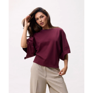 Catwalk Junkie Batsleeve T-Shirt Merlot