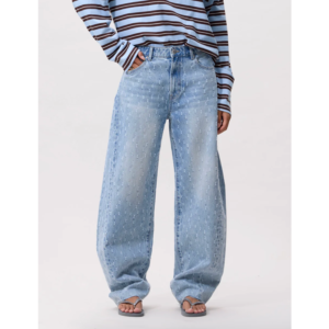 Catwalk Junkie Scratched Super Barrel Fit Jeans Blue