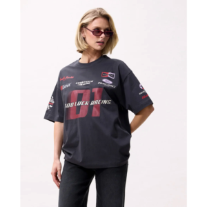 Catwalk Junkie Oversized Graphic T-Shirt Dark Grey
