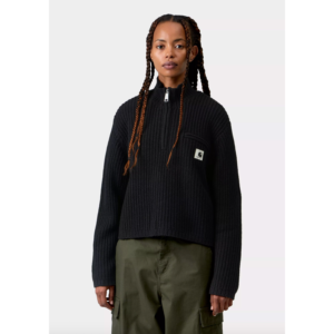Carhartt WIP W' Detroit Half Zip Sweater Black - Black, XS