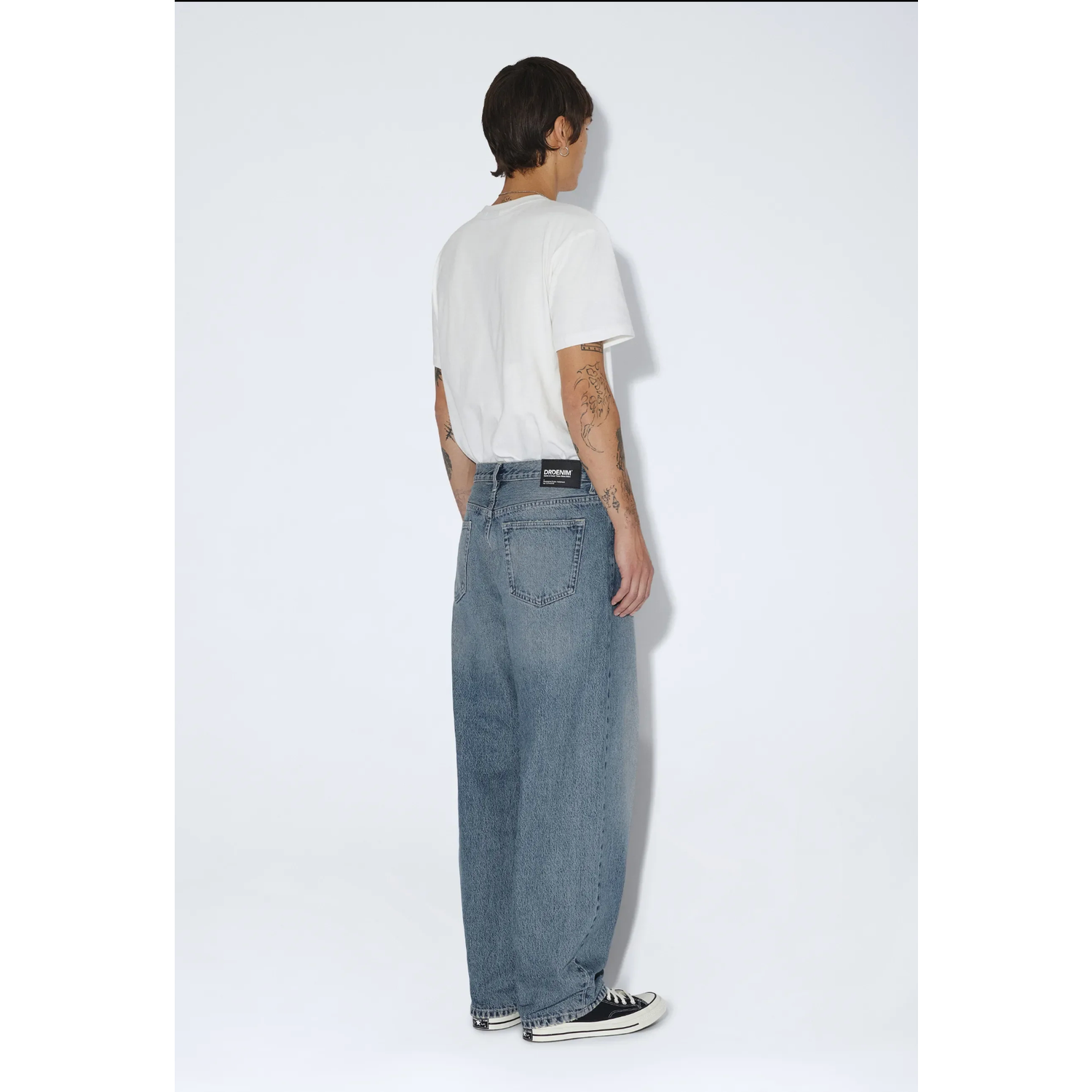 Dr Denim Omar Barrel Jeans Drift Sky Used - Afbeelding 3
