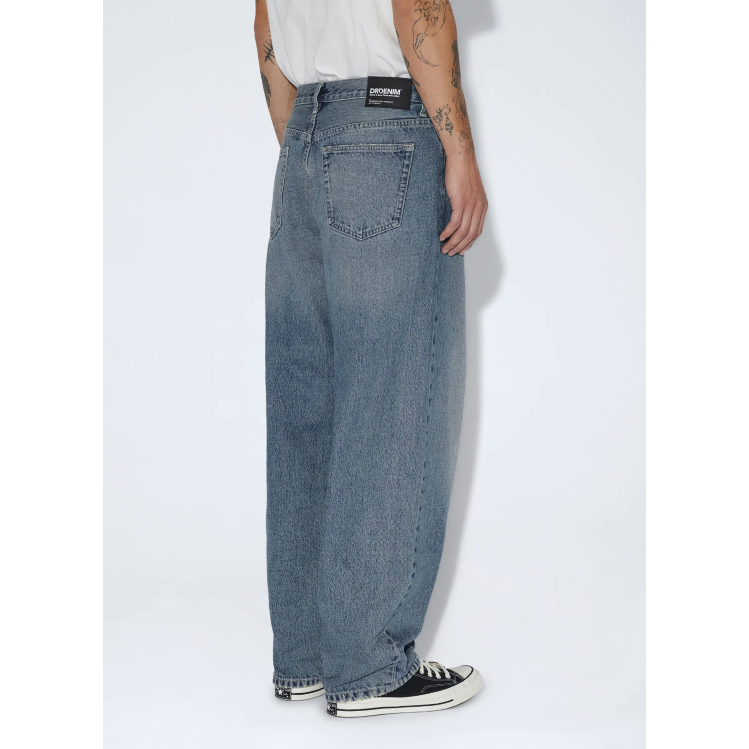 Dr Denim Omar Barrel Jeans Drift Sky Used - Afbeelding 4