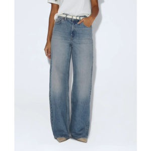 Dr Denim Rhue High Wide Jeans Drift Sky Used - Drift Sky Used, 28/32