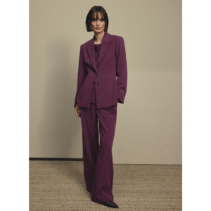 MSCH Macy Michelle HW Wide Pants Potent Purple - Potent Purple, XS