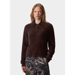Carhartt WIP W' L/S Maine Polo Sweater Palisander - Palisander, L