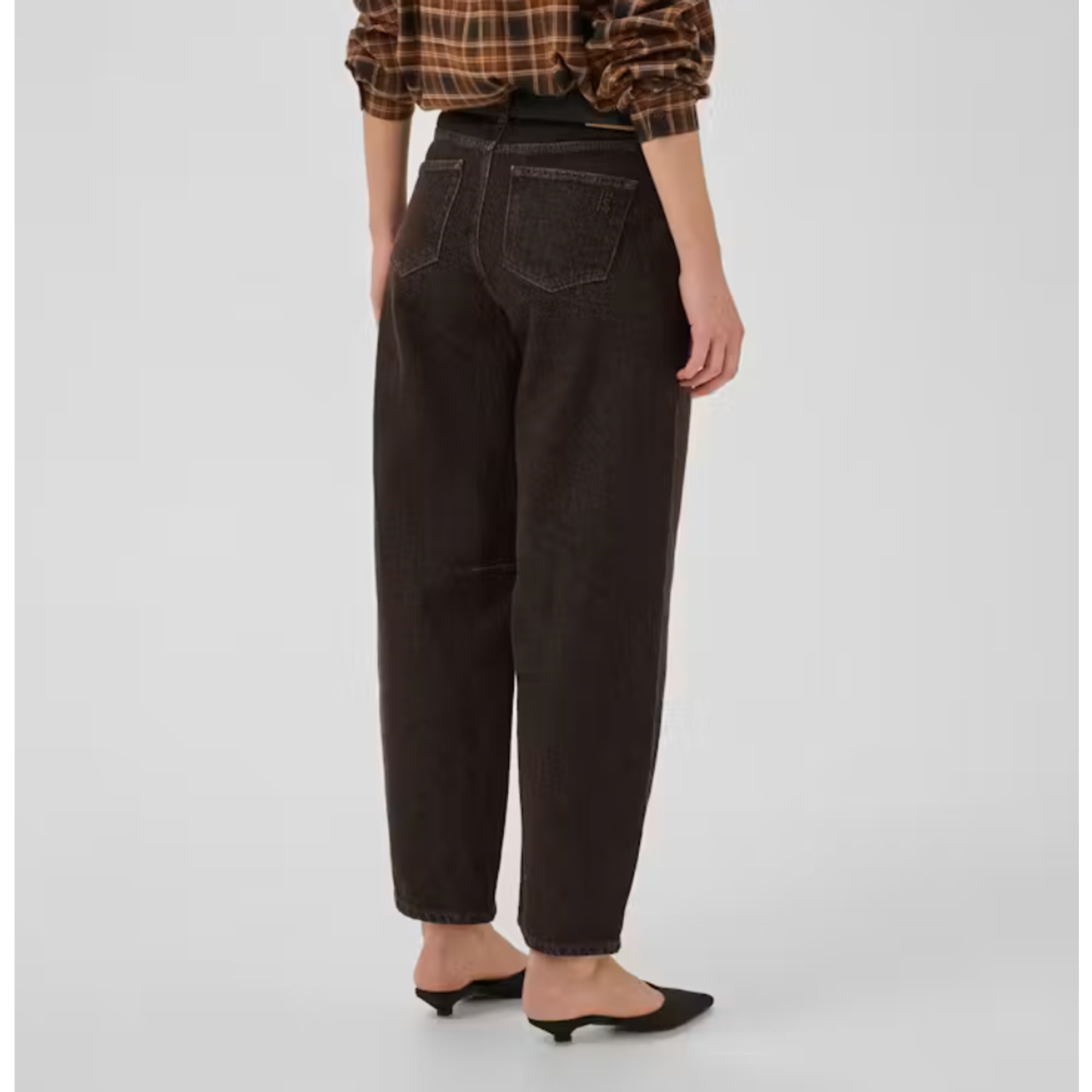 My Essential Jeans Barrel Lance Dark Brown Wash - Afbeelding 2