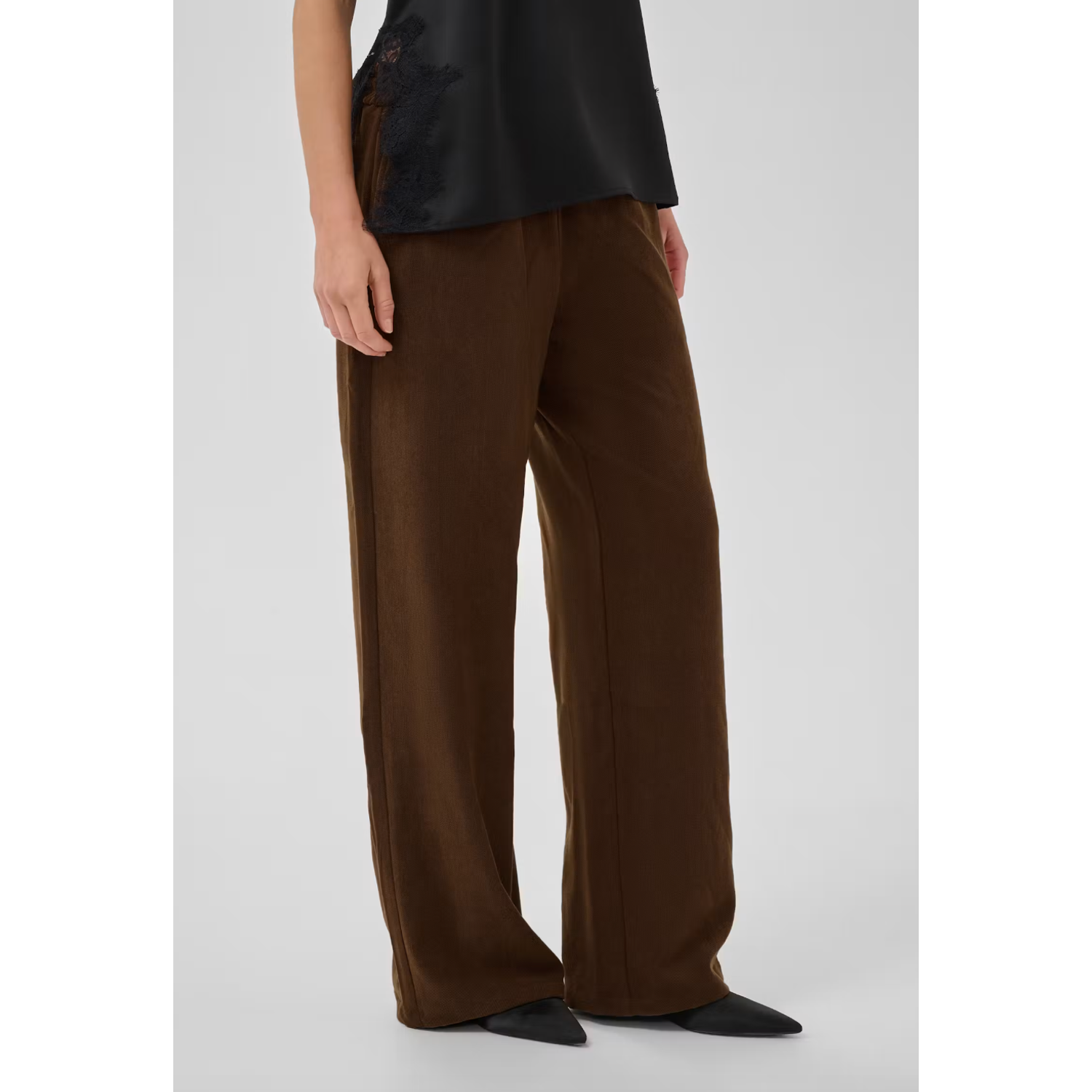 My Essential Wardrobe Dora Wide Pants Bison - Afbeelding 2
