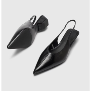 Selected Greta Leather Slingback Black - Black, 38