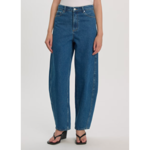 Edited Camilla Denim Trousers Mid Blue Denim - Mid Blue Denim, 36