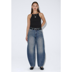 Dr Denim Nanci Mid Barrel Stream Mid Fade Dirt ''32