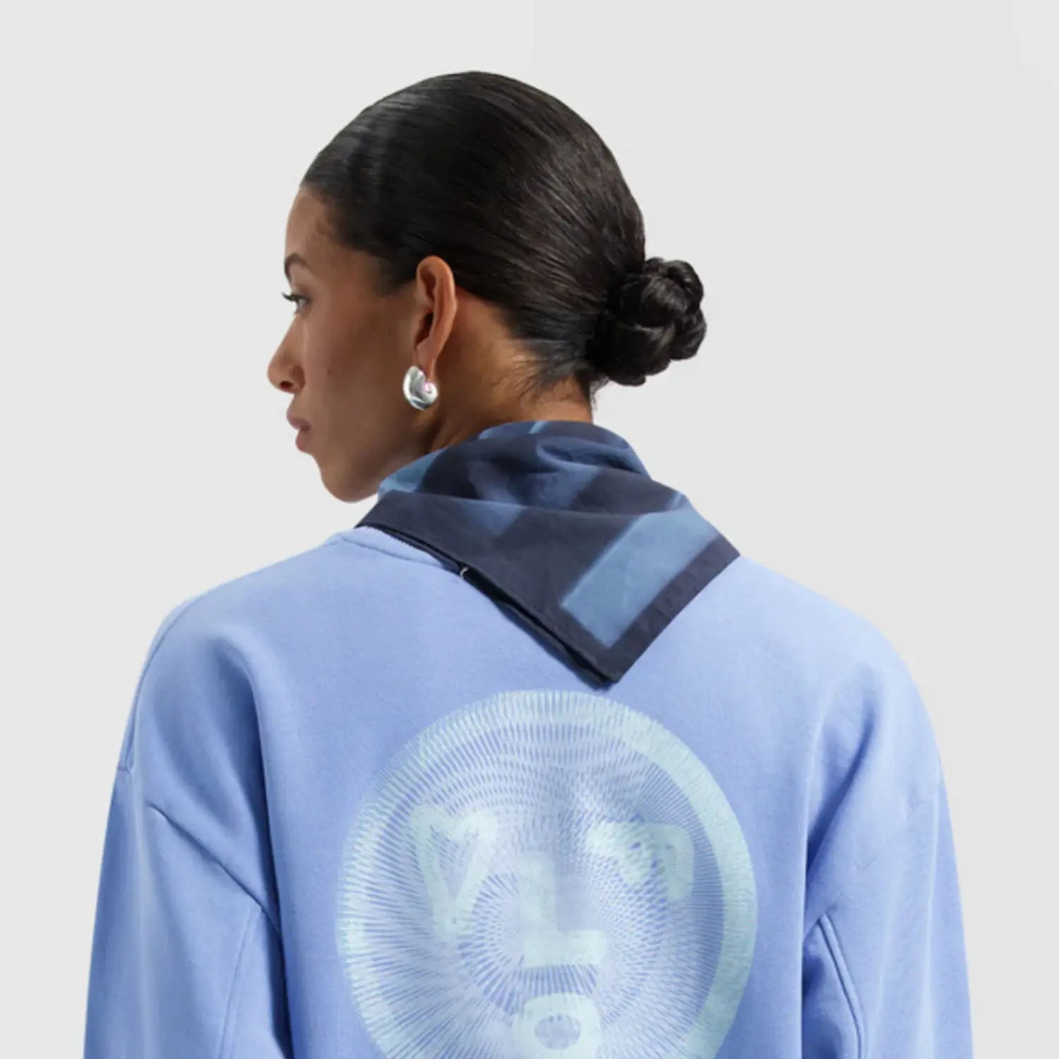 Olaf Smudge Logo Scarf Baby Blue - Afbeelding 5