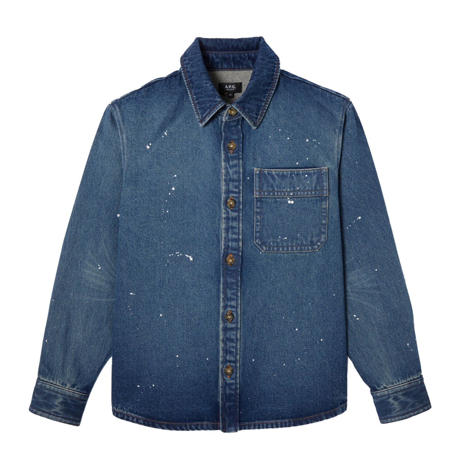 A.P.C. Surchemise Basile Indigo Delave - Afbeelding 3