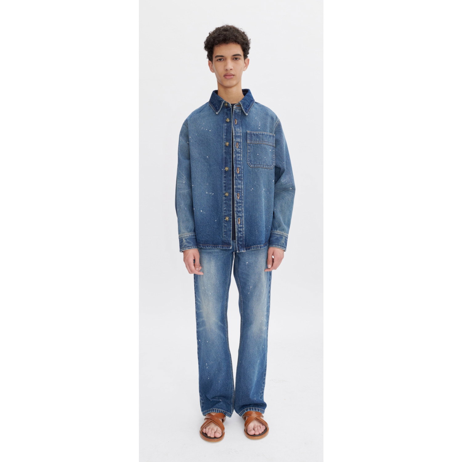 A.P.C. Surchemise Basile Indigo Delave