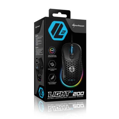 Sharkoon Light2 200 gaming mouse - Dealstunter.nl