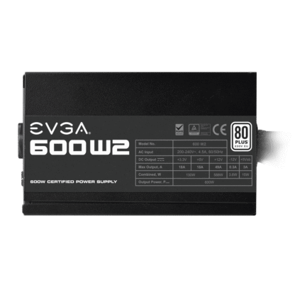 EVGA 600 W2, 80+ WHITE 600W