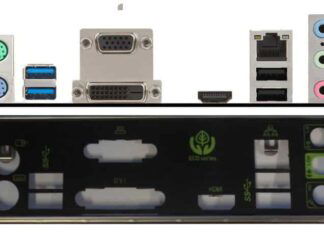 MSI H110M-ECO Backplate
