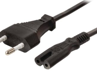 Valueline stroomkabel - IEC-320-C7 1,80 m zwart