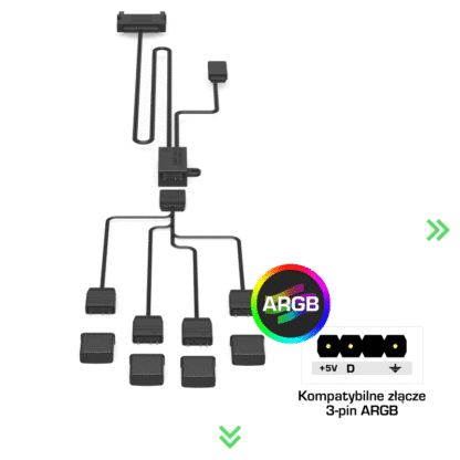SilentiumPC Nano-Reset ARGB KIT fancontroller