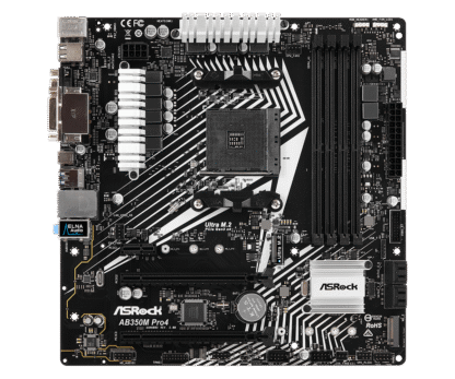 ASRock AB350M Pro4 R2.0 AM4 Moederbord Dealstunter.nl
