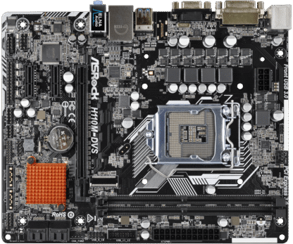ASrock H110M-DVS R2 Socket 1151 moederbord 2