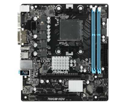ASRock 760GM-HDV AMD AM3 motherboard 2