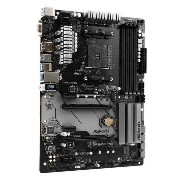 ASRock B450 Pro4 AMD AM4 Motherboard
