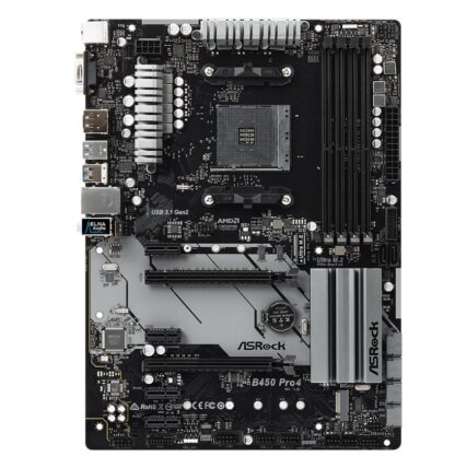 ASRock B450 Pro4 AMD AM4 Motherboard
