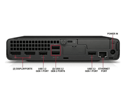 HP EliteDesk 800 G6 Mini PC Back- Dealstunter.nl