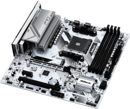 Asrock B550M Pro SE Bovenaanzicht 2