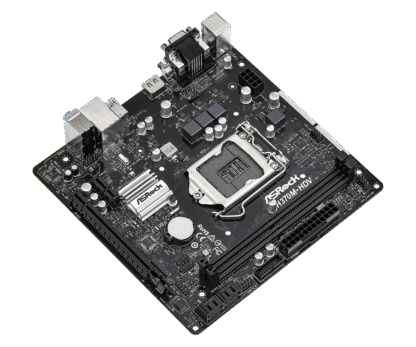 Asrock H370M-HDV bovenaanzicht