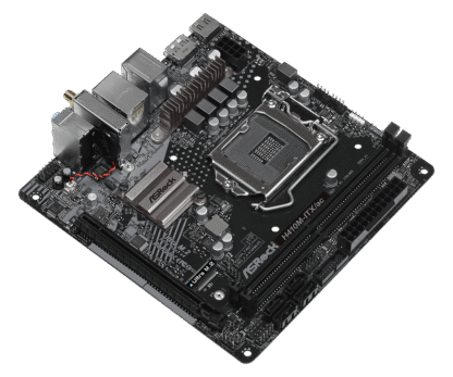 Asrock H410M-ITXac topview