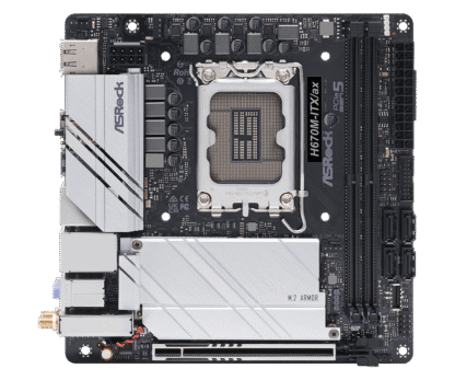 ASRock H670M-ITXax bovenaanzicht
