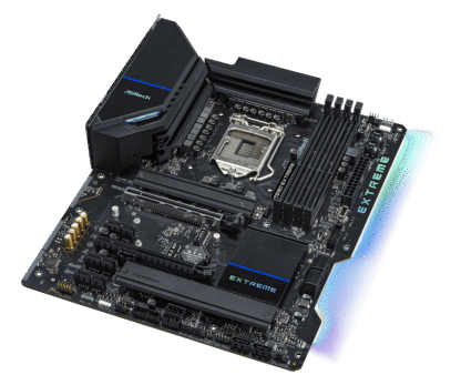 Asrock Z590 Extreme bovenaanzicht