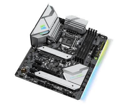ASRock Z590 Steel Legend topview