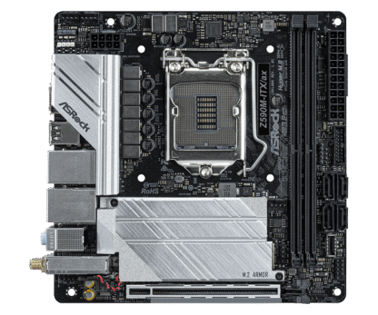 Asrock Z590M-ITXax Product Top