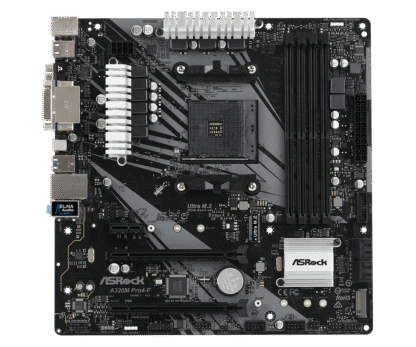 Asrock A320M Pro4-F Bovenkant