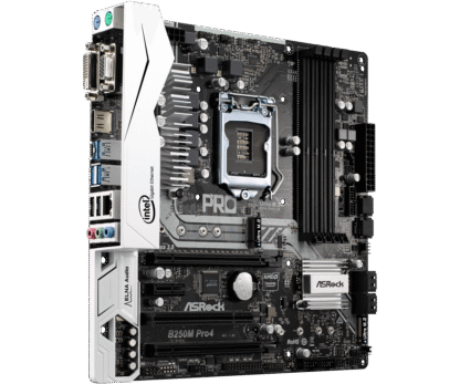 ASRock B250M Pro4 Bovenaanzicht