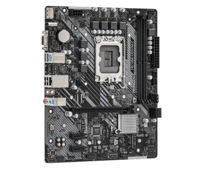 Asrock H610M-HDV M.2 bovenkant