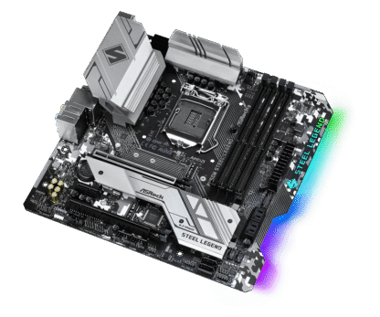 ASRock B460M Steel Legend topview
