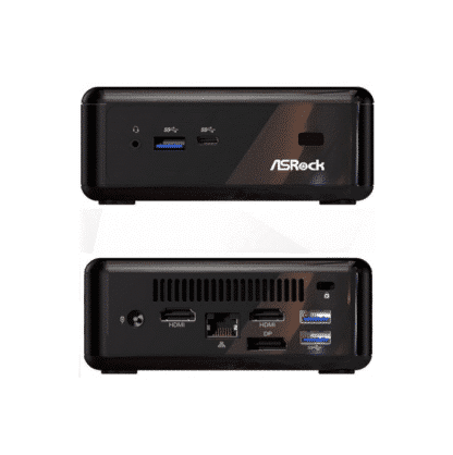 Asrock Beebox J3160 front and backside