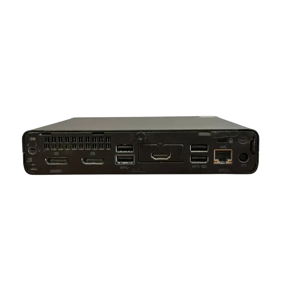 HP Elitedesk 800 G5 i3 9300t mini pc achterkant